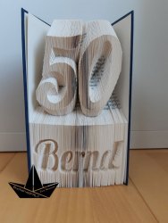Geburtstagsbuch mit 3D-Zahl
